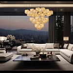 Люстра подвесная с квадратными плафонами из натурального камня Glowing Spheres варинант исполнения - 8 | Loft Concept в Нижнем Новгороде