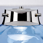 Настольная лампа с шарообразным прозрачным основанием из цветного переработанного стекла и белым цилиндрическим абажуром Elstead Lighting варинант исполнения - 8 | Loft Concept в Нижнем Новгороде