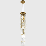 Многоярусная люстра с прямоугольными хрустальными подвесками Allard Crystal Chandelier 3 варинант исполнения - 3 | Loft Concept в Нижнем Новгороде