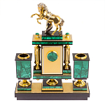 Настольный письменный набор из малахита с декором в виде лошади Leader Organizer варинант исполнения - 4 | Loft Concept в Нижнем Новгороде