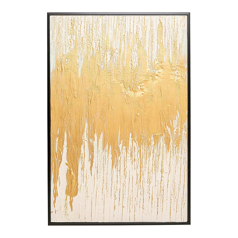 Картина Gold Abstract Глянцевое золото Бежевый в Нижнем Новгороде | Loft Concept 