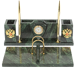 Настольный письменный набор из змеевика с подставкой под календарь Successful Leader варинант исполнения - 1 | Loft Concept в Нижнем Новгороде