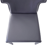 Стул серый из искуственной кожи на 4-х ножках Enigma Gray варинант исполнения - 3 | Loft Concept в Нижнем Новгороде