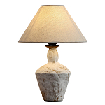 Настольная лампа с керамическим фактурным основанием и тканевым абажуром Eastern Tale варинант исполнения - 1 | Loft Concept в Нижнем Новгороде