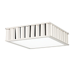 Потолочный светильник квадратный с гофрированным серебрянным абажуром Millennium варинант исполнения - 1 | Loft Concept в Нижнем Новгороде