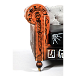 Диван Честерфильд граффити graffiti Orange Sofa натуральная кожа варинант исполнения - 6 | Loft Concept в Нижнем Новгороде
