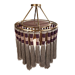 Люстра круглая плетеная с кисточками Walnut Chandelier Tassels Boho Style варинант исполнения - 2 | Loft Concept в Нижнем Новгороде