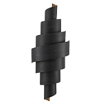 Бра в форме спирали черное с золотой внутренней отделкой Warm Glow варинант исполнения - 2 | Loft Concept в Нижнем Новгороде