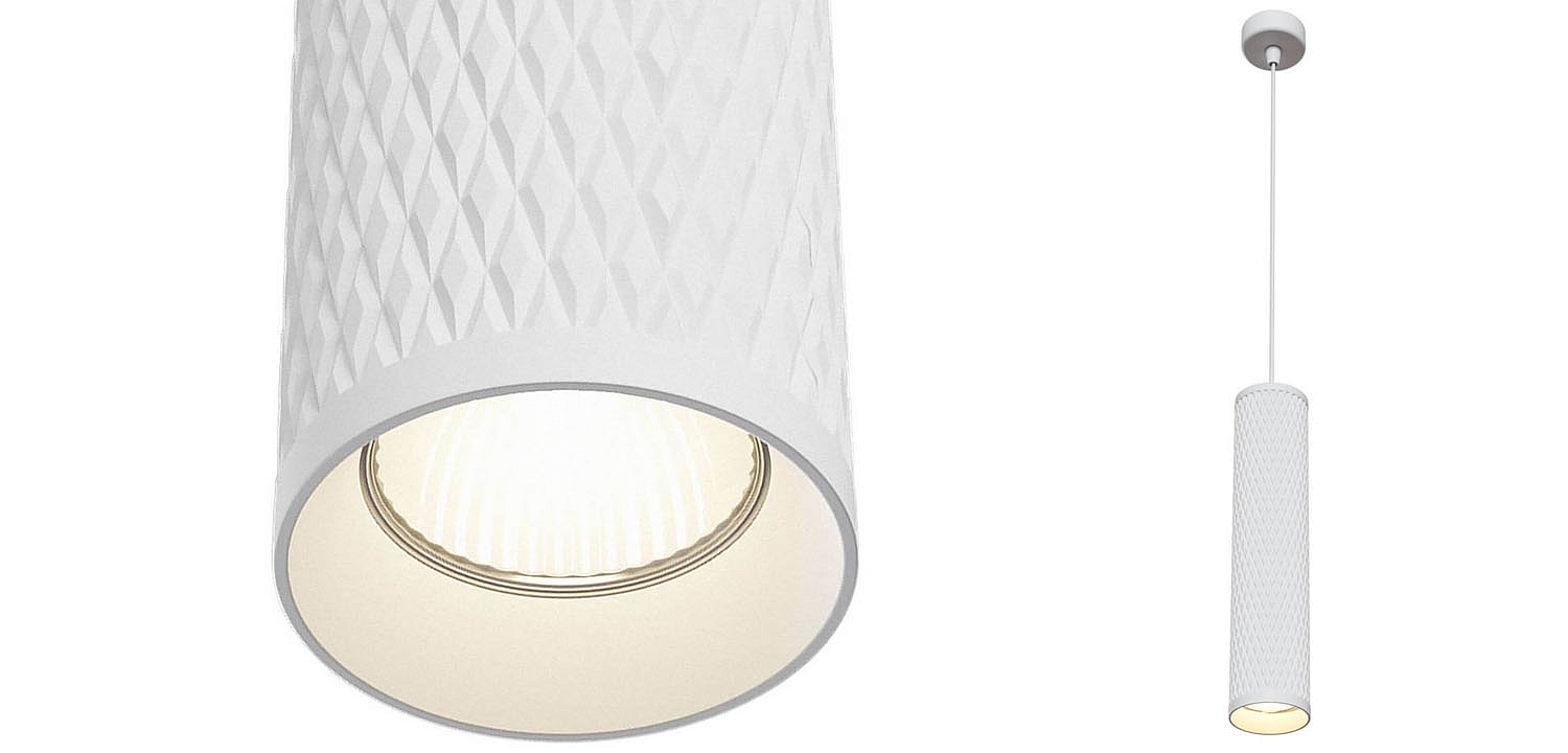 Подвесной светильник Trumpet tube white rhombus Подвесной светильник Trumpet tube white rhombus - Loft-Concept в Нижнем Новгороде