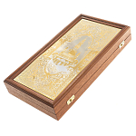 Нарды настольные из натурального камня лазурит и долерит Backgammon from Stone варинант исполнения - 6 | Loft Concept в Нижнем Новгороде