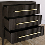 Комод Primo с 3 выдвижными ящиками Темный орех варинант исполнения - 6 | Loft Concept в Нижнем Новгороде