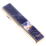 Зажигалка электронная с накладкой из натурального камня Содалит и с USB проводом для зарядки Stone Lighters варинант исполнения - 1 | Loft Concept в Нижнем Новгороде