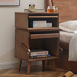 Тумбочка прикроватная деревянная Робот Robot Desk варинант исполнения - 2 | Loft Concept в Нижнем Новгороде