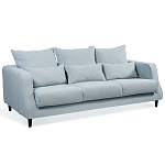 Диван Seldon с мягкими подушками голубое букле варинант исполнения - 1 | Loft Concept в Нижнем Новгороде