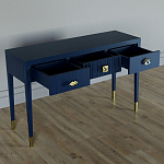 Дизайнерский Письменный стол Elsa Dreams Blue с тремя ящиками варинант исполнения - 4 | Loft Concept в Нижнем Новгороде