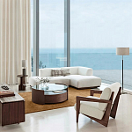 Кресло с обивкой из белого букле Armchair White Boucle варинант исполнения - 5 | Loft Concept в Нижнем Новгороде