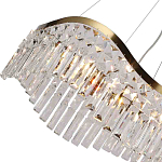 Люстра подвесная волнистой формы с хрустальными подвесками Ludivine Lighting варинант исполнения - 3 | Loft Concept в Нижнем Новгороде