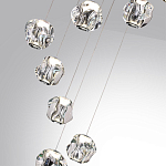 Люстра каскадня с 12-ю прозрачными шарообразными плафонами Bubbles Bocci варинант исполнения - 3 | Loft Concept в Нижнем Новгороде