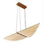 Люстра в виде распахнутых крыльев из тонких металлических планок Flight of Freedom варинант исполнения - 3 | Loft Concept в Нижнем Новгороде