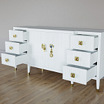 Большой Комод-буфет Elsa Dreams White с ящиками варинант исполнения - 6 | Loft Concept в Нижнем Новгороде