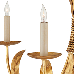 Люстра золотая с декором в виде перьев Bunch of Feathers варинант исполнения - 1 | Loft Concept в Нижнем Новгороде