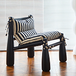 Кресло черно-белое со съемными подушками Celebrity варинант исполнения - 2 | Loft Concept в Нижнем Новгороде