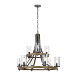 Люстра с цилиндрическим плафонами из толстого волнистого стекла в индустриальном стиле Feiss варинант исполнения - 2 | Loft Concept в Нижнем Новгороде