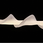 Люстра горизонтальная с волнистым белым плафоном Golden Swirl варинант исполнения - 6 | Loft Concept в Нижнем Новгороде