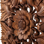 Панно из дерева квадратное Flower Panel With Trees варинант исполнения - 2 | Loft Concept в Нижнем Новгороде