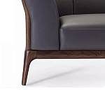 Кресло большое c каркасом из массива дерева Walnut Armchair варинант исполнения - 3 | Loft Concept в Нижнем Новгороде