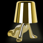 Настольная лампа фигурная цвета золото с гладким абажуром Высота 17 см Sophia варинант исполнения - 1 | Loft Concept в Нижнем Новгороде