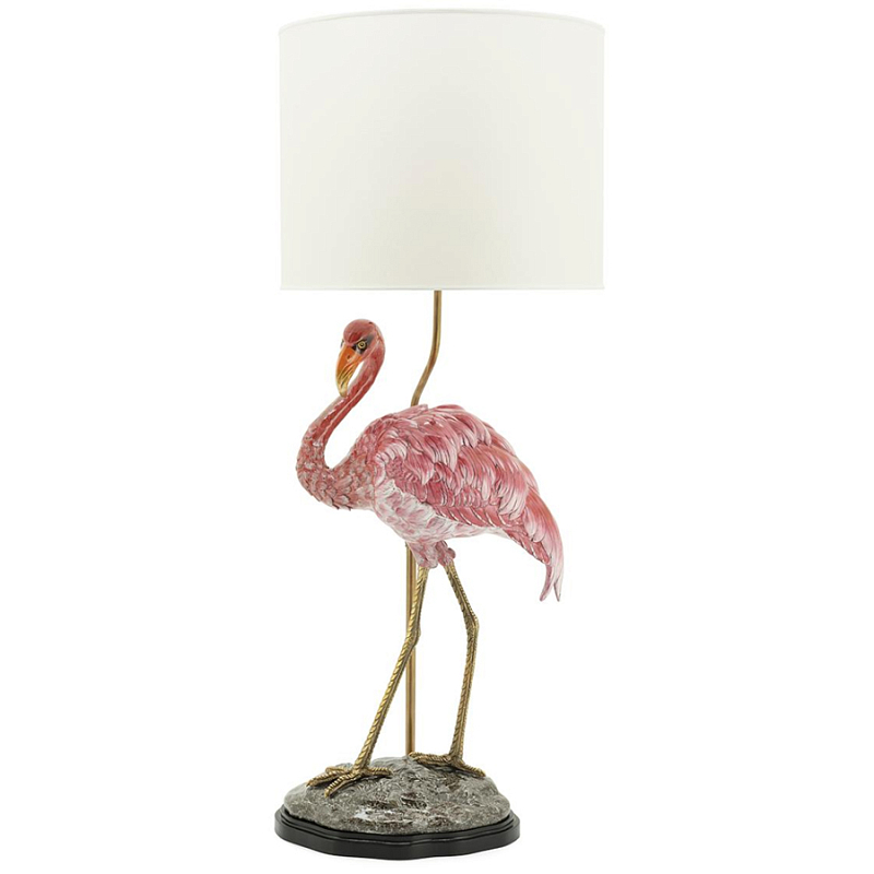 Настольная лампа ABHIKA LAMPTABLE FLAMINGO Розовый Золотой в Нижнем Новгороде | Loft Concept 