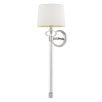 Бра с белым абажуром в форме конуса и прозрачным декоративным кольцом Quoizel варинант исполнения - 5 | Loft Concept в Нижнем Новгороде