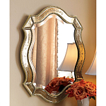 Зеркало настенное овальное в раме цвета шампань Mirror Splashes варинант исполнения - 1 | Loft Concept в Нижнем Новгороде