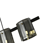 Подвесной светильник светодиодный с 5-ю цилиндрическими плафонами светло-серого цвета из стекла и стали Andrea Сhandelier Grey варинант исполнения - 3 | Loft Concept в Нижнем Новгороде