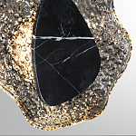 Бра с волнообразным стеклянным плафоном и вставкой из мрамора Liquid Stone варинант исполнения - 16 | Loft Concept в Нижнем Новгороде