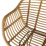 Стул барный с ротанговым плетением Half Bar Chair with Wicker с подлокотниками варинант исполнения - 8 | Loft Concept в Нижнем Новгороде