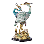 Статуэтка в виде двух птиц из фарфора с бронзовыми элементами Bird of the Garden of Eden варинант исполнения - 1 | Loft Concept в Нижнем Новгороде