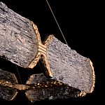 Люстра прямоугольная с текстурным природным рисунком IceFlame варинант исполнения - 3 | Loft Concept в Нижнем Новгороде