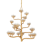 Люстра золотая в виде растения Golden Flower Glade варинант исполнения - 4 | Loft Concept в Нижнем Новгороде