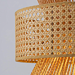 Подвесной светильник с абажуром из натуральных материалов Light Inside the Cell варинант исполнения - 4 | Loft Concept в Нижнем Новгороде