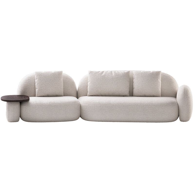 Модульный Диван Orus с овальным столиком  Молочный Орех в Нижнем Новгороде | Loft Concept 