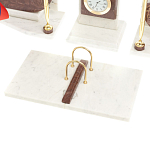 Настольный письменный набор из мрамора и лемезита с гербом и флагом России Marble Accessory варинант исполнения - 4 | Loft Concept в Нижнем Новгороде