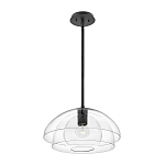 Подвесной светильник с прозрачным двойным стеклянным плафоном в форме купола и внутренней сферой Hinkley варинант исполнения - 2 | Loft Concept в Нижнем Новгороде