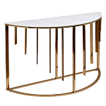 Консоль приставная полукруглая на основании золотого цвета Interior Accent варинант исполнения - 1 | Loft Concept в Нижнем Новгороде