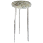 Круглый журнальный столик со столешницей из эпоксидной смолы Epoxy Resin Flowers Coffee Table варинант исполнения - 1 | Loft Concept в Нижнем Новгороде