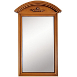 Настенное зеркало в деревянной раме орехового цвета Guirlande de Roses Walnut Color Mirror варинант исполнения - 1 | Loft Concept в Нижнем Новгороде
