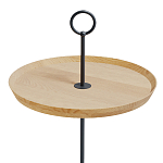 Pin журнальный столик с кольцом из натурального дуба и бетона варинант исполнения - 1 | Loft Concept в Нижнем Новгороде