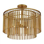 Потолочный светильник двухъярусный золотого цвета Metal Tentacles варинант исполнения - 2 | Loft Concept в Нижнем Новгороде