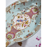 Блюдо овальное из голубого фарфора с ручками в виде бабочек и цветочным рисунком Blue Garden варинант исполнения - 8 | Loft Concept в Нижнем Новгороде